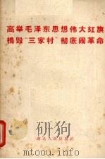高举毛泽东思想伟大红旗捣毁“三家村”彻底闹革命 1966 PDF电子版封面 T3106·292 湖北人民出版社编