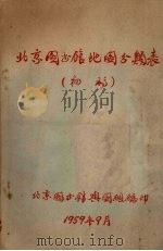 北京图书馆地图分类表 初稿 1959 PDF电子版封面 北京图书馆与图组编