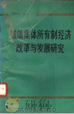 城镇集体所有制经济改革与发展研究 1990 PDF电子版封面 7501706166 夏维扬主编