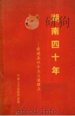 湖南四十年 前进在社会主义道路上 1990 PDF电子版封面 7503401400 朱益民等,湖南省地方志编辑委员会主编