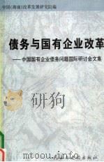 债务与国有企业改革:中国国有企业债务问题国际研讨会文集 1996 PDF电子版封面 7801121066 中国(海南)改革发展研究院编