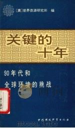 关键的十年 90年代和全球环境的挑战 1990 PDF电子版封面 7800106640 美国世界资源研究所编;柯金良译