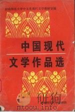 中国现代文学作品选 1993 PDF电子版封面 7810312316 湖南师范大学中文系现代文学教研室编