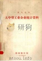 大中型工业企业统计资料 1989 PDF电子版封面 国家统计局编