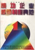 成功企业规章制度典范 1996 PDF电子版封面 780001665X 北京德辰管理研究中心主编