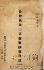 少数民族山区经济调查材料 1 1954 PDF电子版封面 广西省人民政府民族事务委员会编