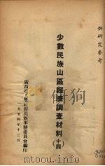 少数民族山区经济调查材料 14 1954 PDF电子版封面 广西省人民政府民族事务委员会编