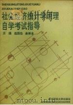 社会经济统计学原理自学考试指导 1991 PDF电子版封面 7810055372 赵振伦,曲炳全主编