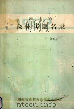 湖南省森林害虫名录（1983 PDF版）