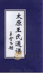 太原王氏通谱 PDF电子版封面 王人瑞提供