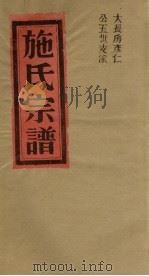 施氏宗谱  大长房彦仁公五世支派（ PDF版）