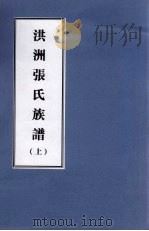 洪洲张氏族谱 上 PDF电子版封面