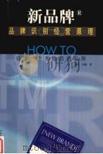 品牌识别经营原理 How to创建一个有价值的品牌 1999 PDF电子版封面 781056384X 何君,厉戟著