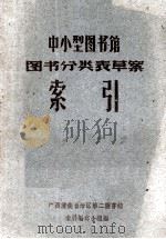 中小型图书馆图书分类表草案索引（1964 PDF版）