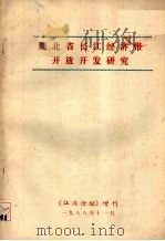 湖北省长江经济带开放开发研究（1998.11 PDF版）