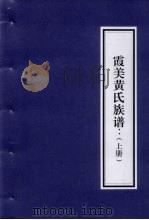 霞美黄氏族谱  上（ PDF版）