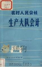 农村人民公社生产大队会计 试用本 1979 PDF电子版封面 3103·167 浙江省农业局,中国农业银行浙江省分行编