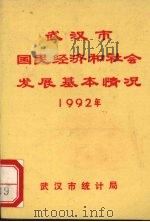 武汉市国民经济和社会发展基本情况 1992年 1991.05 PDF电子版封面 武汉市统计局