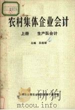农村集体企业会计 上 生产队会计 PDF电子版封面 吴敬瑗主编