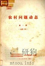 农村问题动态  第1期  总第7期（ PDF版）