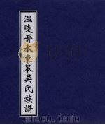 温陵晋水东皋吴氏族谱  卷3     PDF电子版封面     