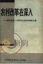 农村改革在深入  湖北省第二次农村社会经济调查文集（ PDF版）