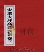 安溪大坪高氏族谱  卷3（ PDF版）
