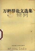 万鹤群论文选集 1992 PDF电子版封面 7810135511 万鹤群著