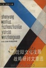 沈阳文化发展战略研讨文章选 1987 PDF电子版封面 傅墨,柴加林主编
