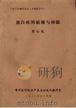 蛋白质的结构与功能（1982 PDF版）