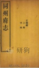同州府志  文徵录  上中（1875 PDF版）
