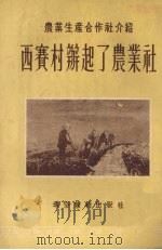 西赛村办起了农业社 1954 PDF电子版封面 史迂臻著