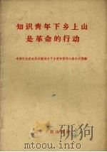 知识青年下乡上山是革命的行动 1965 PDF电子版封面 3090·203 中共中央东北局安置城市下乡青年领导小组办公室编