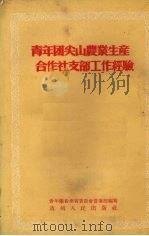 青年团尖山农业生产合作社支部工作经验（1955 PDF版）