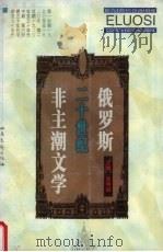 俄罗斯二十世纪非主潮文学 1998 PDF电子版封面 753781855X 李明滨主编