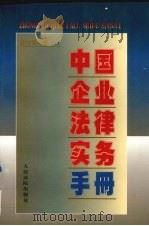 中国企业法律实务手册 企业信贷卷 上 1997 PDF电子版封面 7800566129 中国企业法律实务手册编写组编著