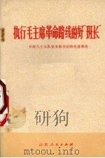 执行毛主席革命路线的好“班长” 介绍几个大队党支部书记的先进事迹 1972 PDF电子版封面 3099·57