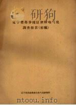 辽宁省部分地区农村电气化调查报告(初稿) 1960 PDF电子版封面