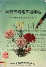 吴冠玉钢笔正楷字帖  楷行毛笔书法基本知识（1996 PDF版）