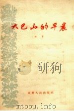 大巴山的早晨 1955 PDF电子版封面 雁翼著