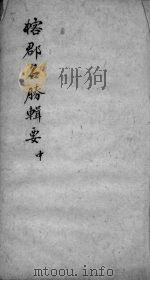 榕郡名胜辑要  中（ PDF版）
