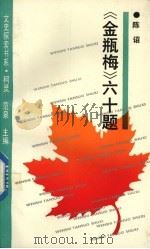 《金瓶梅》六十题 1993 PDF电子版封面 780569690X 陈诏著