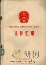 宁波市第九届人民代表大会第一次会议文件汇编（1998 PDF版）