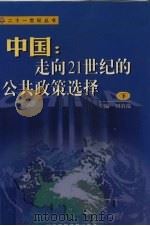 中国:走向21世纪的公共政策选择 下 1999 PDF电子版封面 7801491440 刘溶沧