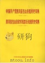 中国共产党四川省名山县组织史资料  1928-1987  四川省名山县政军统群系统组织史资料  1949-1987（1989 PDF版）