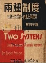 两种制度—社会主义经济与资本主义经济 1940 PDF电子版封面 瓦尔加著