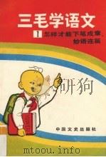 三毛学语文 1 怎样才能下笔成章、妙语连篇 1997 PDF电子版封面 7503402792 刘振宇,赵杰主编