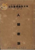 人体概论（1951 PDF版）