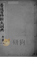 普通百科新大词典  午集（ PDF版）