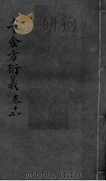 千金言衍羲 卷11-12 PDF电子版封面 张路玉著